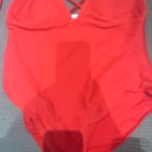 Vibrant Red Swimsuit